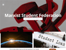 Tablet Screenshot of marxiststudent.com